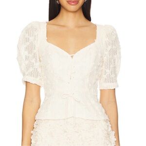 ASTR the Label Cherian Blouse Cream XS